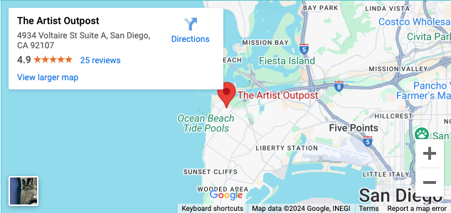 The artist outpost san diego map